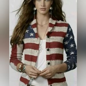 Ralph Lauren Denim & Supply American Flag Cardigan Sweater